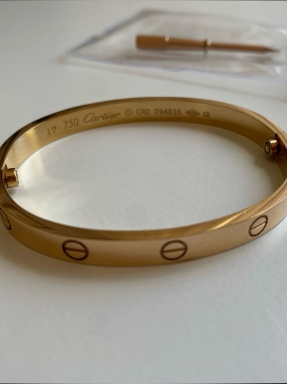 Love Bracelet in Rose Gold Tone